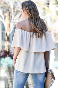 Off Shoulder Collar Blouse