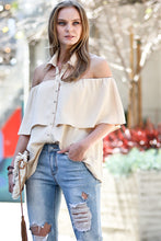 Load image into Gallery viewer, Off Shoulder Collar Blouse
