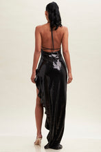 Load image into Gallery viewer, Halter Ruffle Slit Dress
