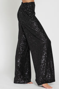 Sequins High Waist Pants