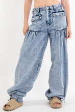 Load image into Gallery viewer, Tie Hem Denim Pants
