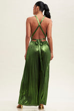 Load image into Gallery viewer, Green Metallic Jumpsuit
