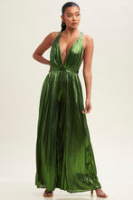 Load image into Gallery viewer, Green Metallic Jumpsuit
