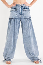 Load image into Gallery viewer, Tie Hem Denim Pants
