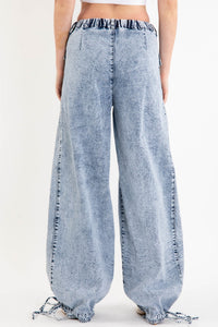 Tie Hem Denim Pants