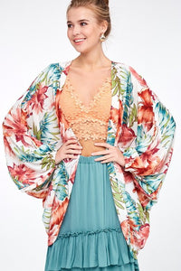 Balloon Tropical Kimono