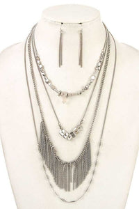 Multilayered Fringe Necklace