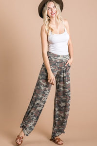 Side Slit Camo Pants