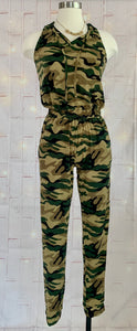 Camou Hood  Jumpsuit