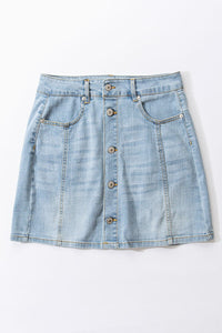 Denim Washed Skirt