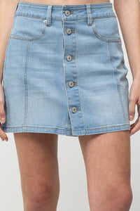 Denim Washed Skirt