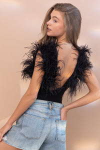 Feather Bodysuit