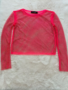 Mesh & Rhinesotnes Top