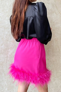 Feather Pink Skirt