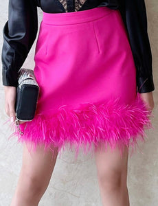 Feather Pink Skirt