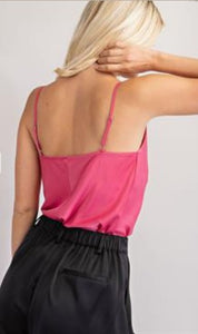 Satin Cowlneck Cami