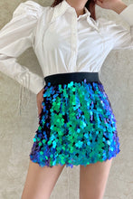 Load image into Gallery viewer, Blue Fire Skirt
