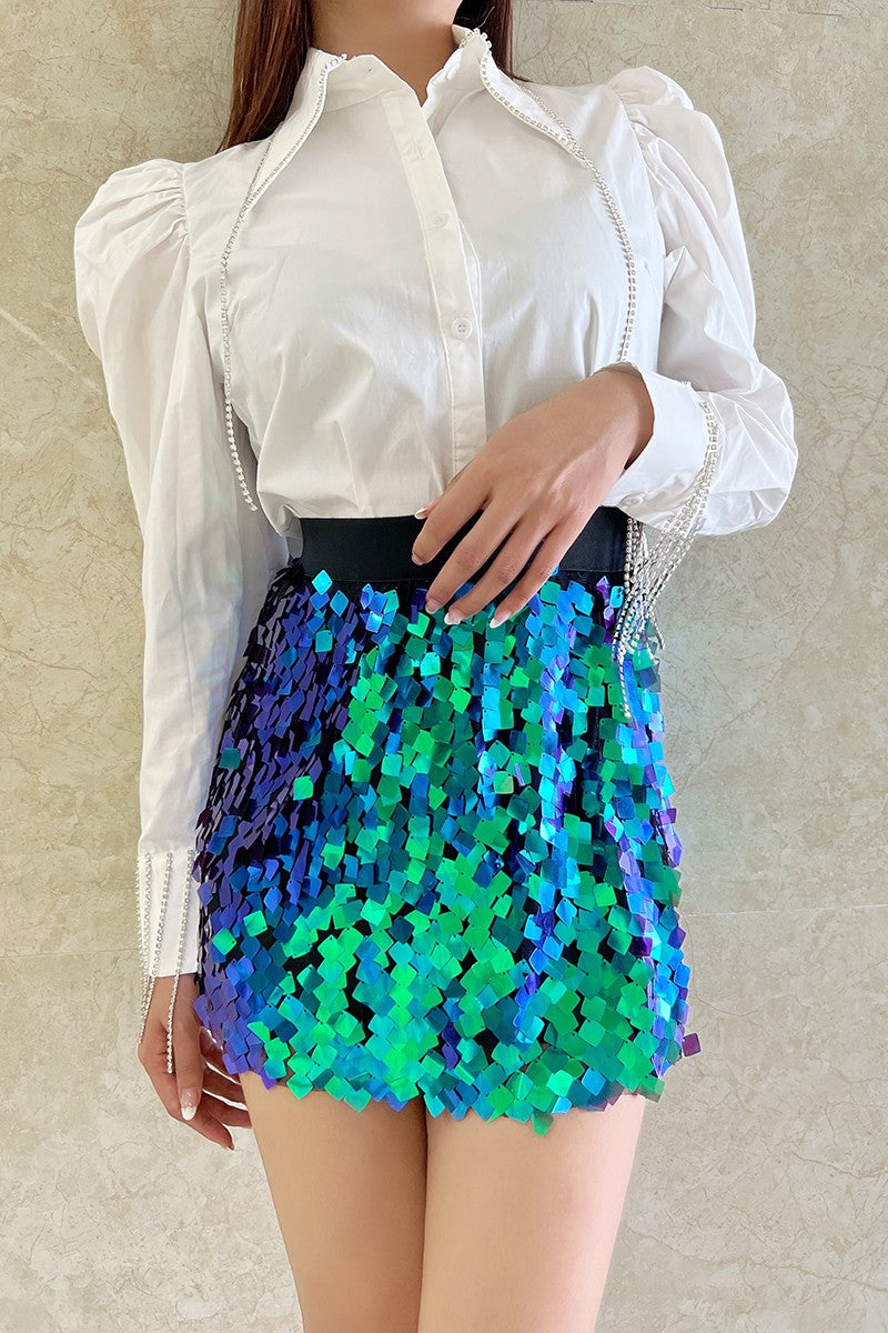 Blue Fire Skirt